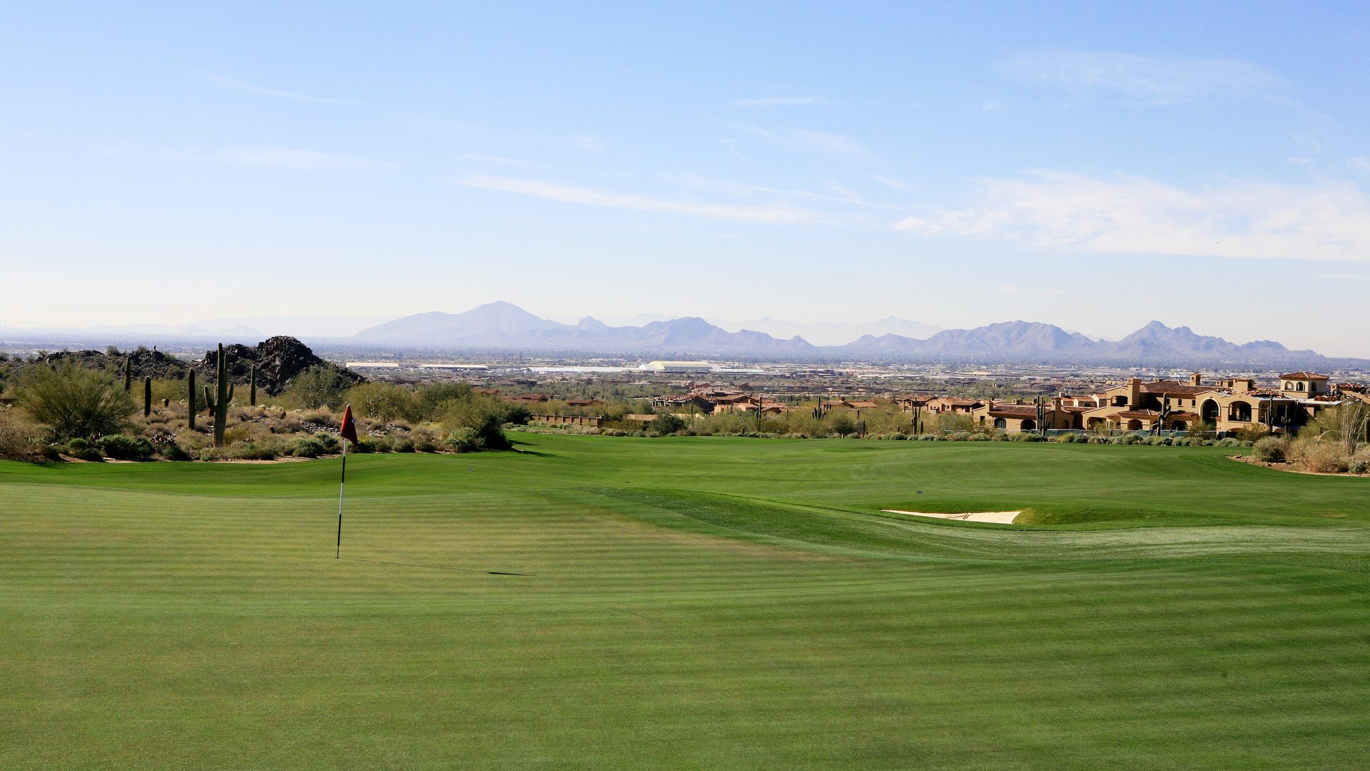 Silverleaf golf course with views across the Valley, Scottsdale