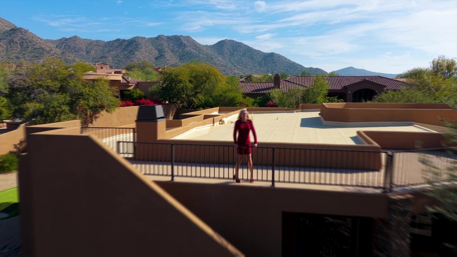 Infinity pool at a modern Scottsdale luxury home