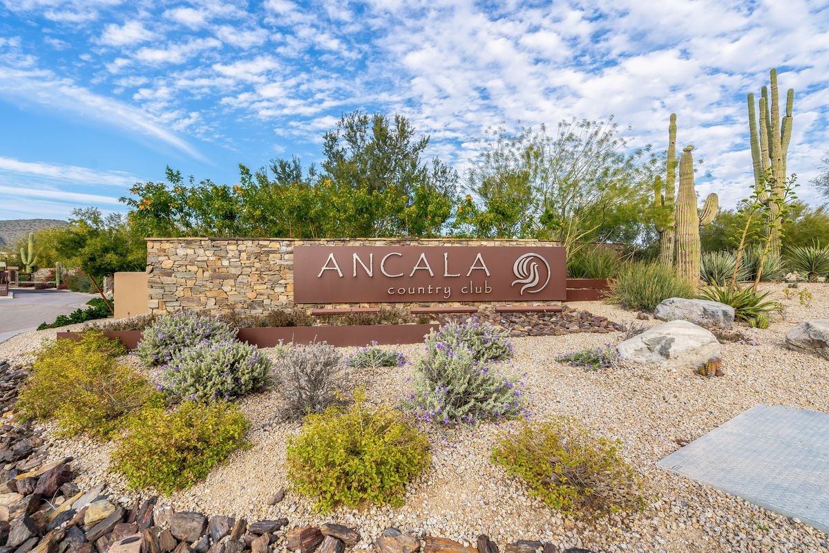 Ancala Country Club entrance sign in Scottsdale