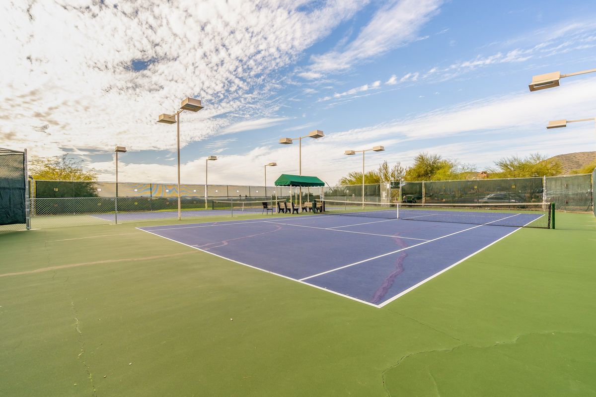 Tennis court at Ancala Country Club in Scottsdale