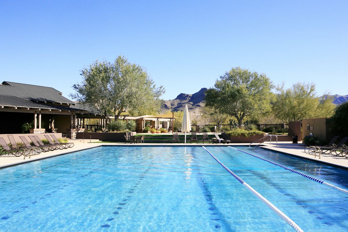 Community pool at DC Ranch in Scottsdale