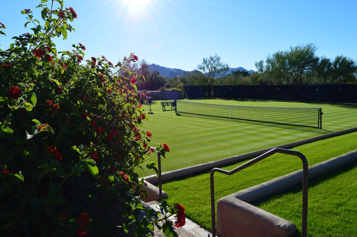 Tennis courts at Desert Highlands in north Scottsdale