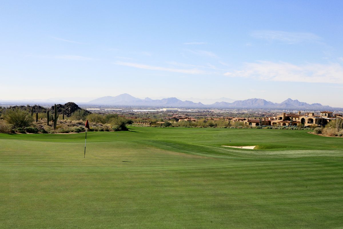Silverleaf golf course with views across the Valley, Scottsdale