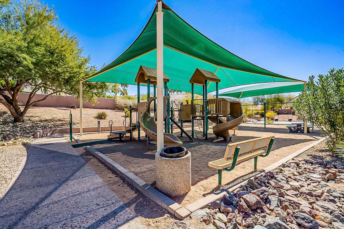 Shaded playground at Stonegate in Scottsdale