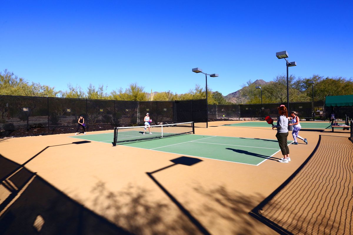 Pickleball courts at Windgate Ranch North Park, Scottsdale
