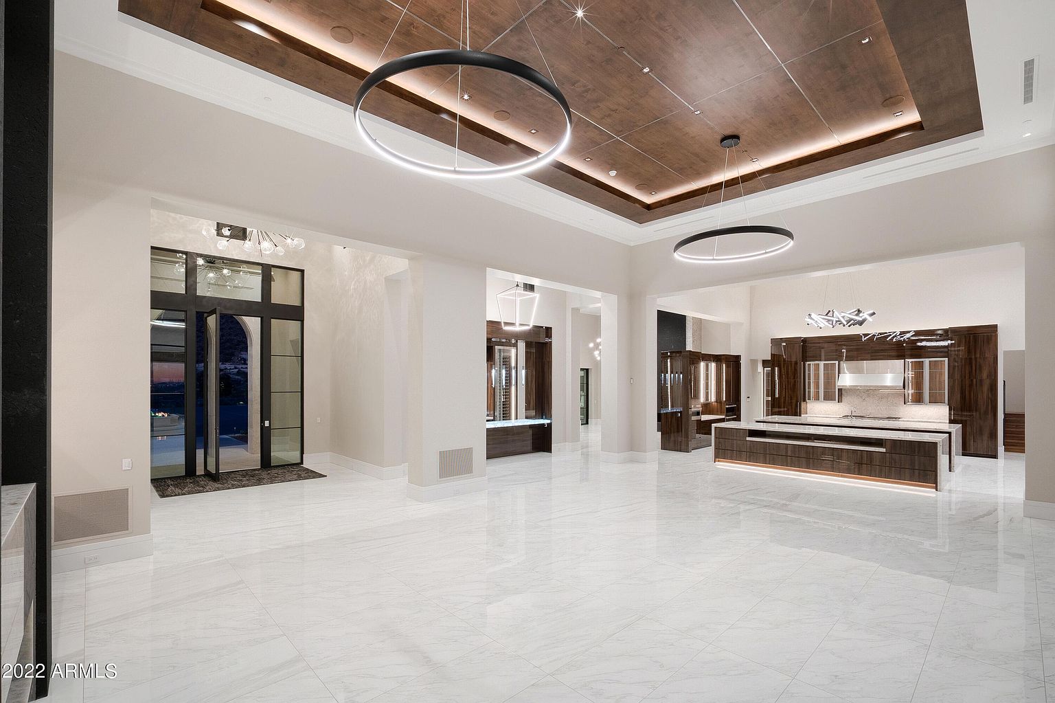 Great room and kitchen inside Altitude at Silverleaf in Scottsdale