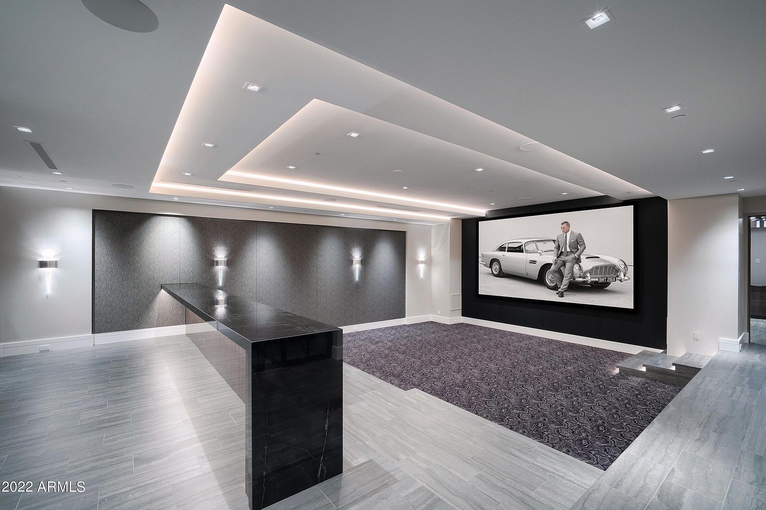 Private home theater inside Altitude at Silverleaf in Scottsdale