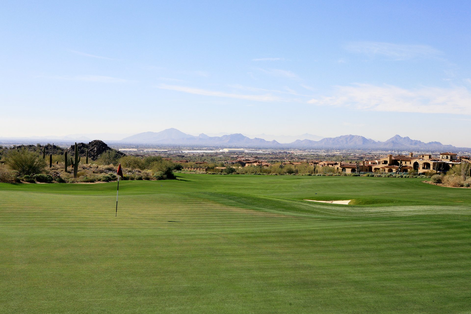 Silverleaf golf course with views across the Valley, Scottsdale